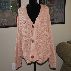 143 Story Peach Cardigan Sweater (NWT) (L)